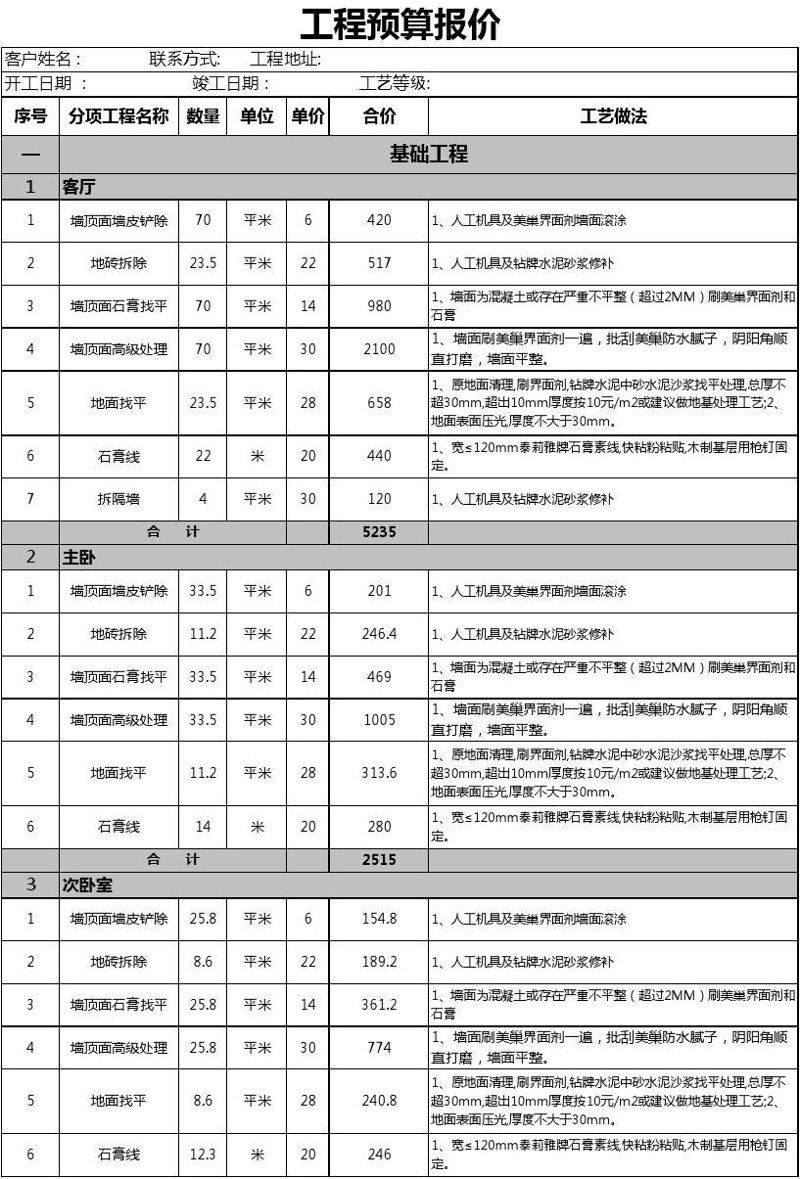 家庭装修报价:揭秘透明化背后的秘密